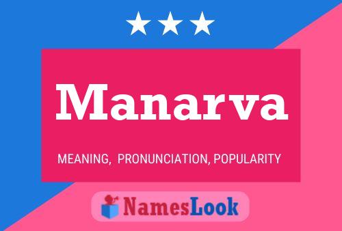 Manarva Name Poster