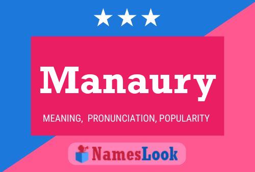 Manaury Name Poster