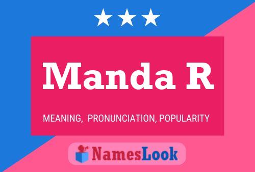 Manda R Name Poster