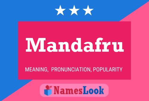 Mandafru Name Poster