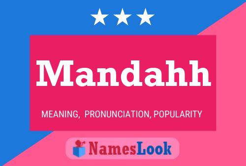 Mandahh Name Poster