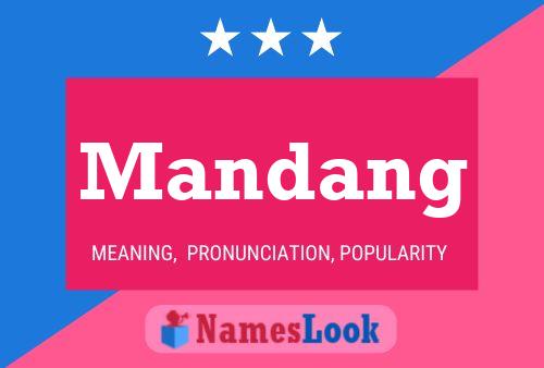 Mandang Name Poster