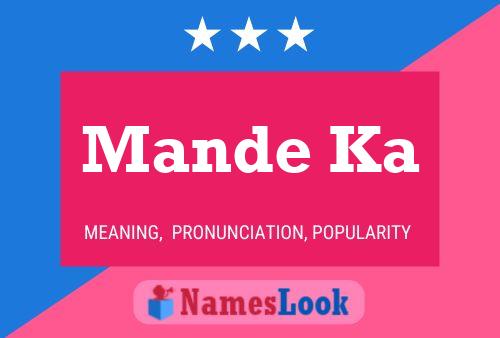 Mande Ka Name Poster