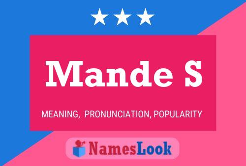 Mande S Name Poster