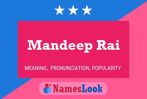 Mandeep Rai Name Poster