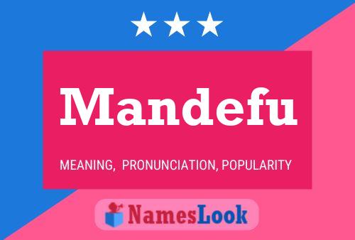 Mandefu Name Poster