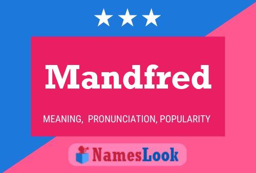 Mandfred Name Poster