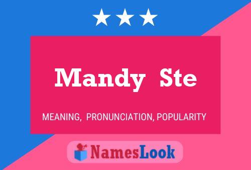 Mandy  Ste Name Poster