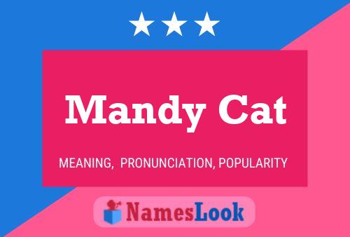 Mandy Cat Name Poster