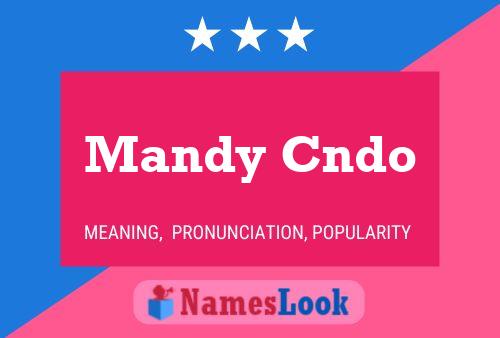 Mandy Cndo Name Poster