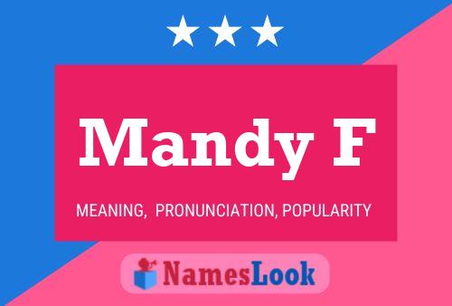 Mandy F Name Poster