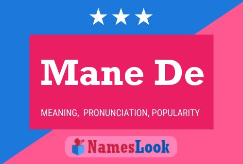 Mane De Name Poster