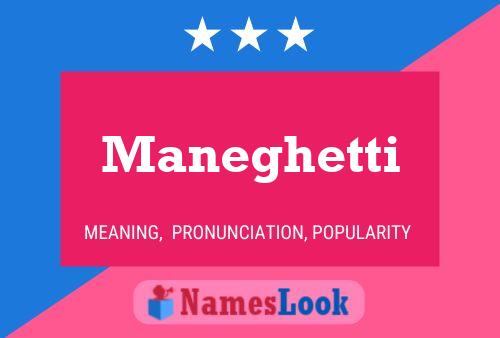 Maneghetti Name Poster