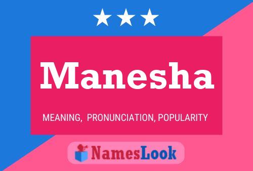 Manesha Name Poster