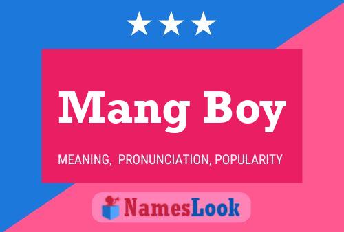 Mang Boy Name Poster