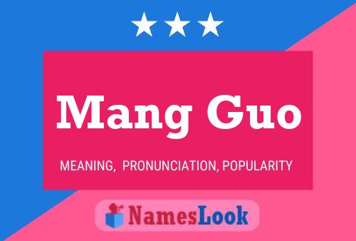 Mang Guo Name Poster