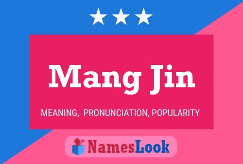 Mang Jin Name Poster