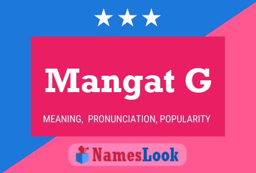 Mangat G Name Poster