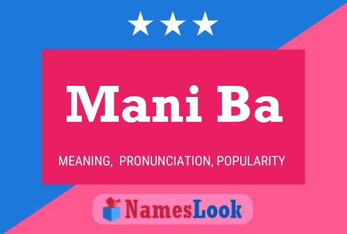 Mani Ba Name Poster