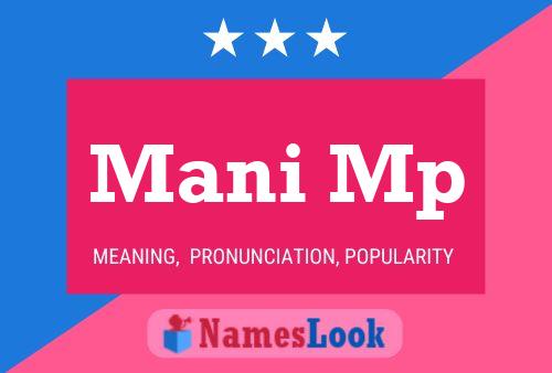 Mani Mp Name Poster