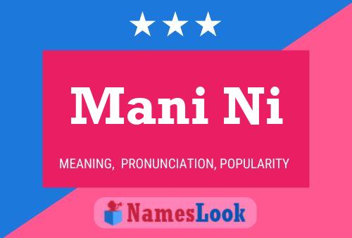 Mani Ni Name Poster