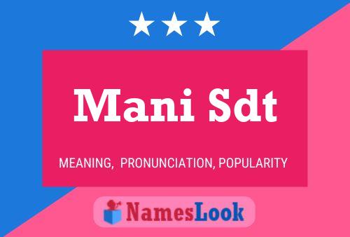 Mani Sdt Name Poster