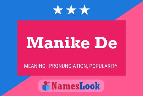 Manike De Name Poster