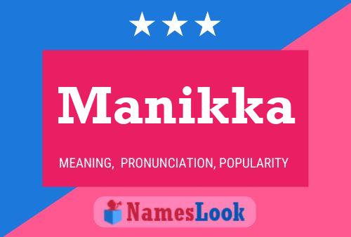 Manikka Name Poster