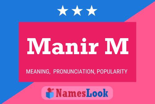 Manir M Name Poster