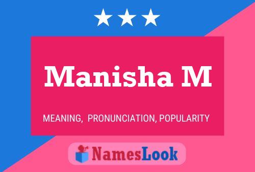 Manisha M Name Poster