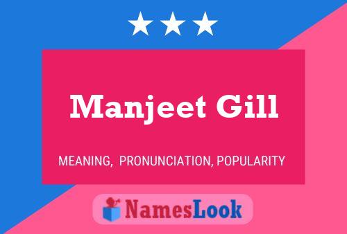 Manjeet Gill Name Poster