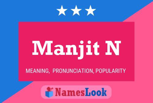 Manjit N Name Poster