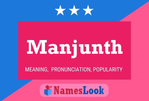 Manjunth Name Poster