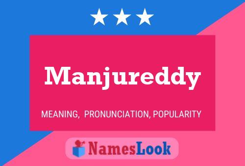 Manjureddy Name Poster