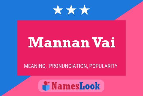 Mannan Vai Name Poster