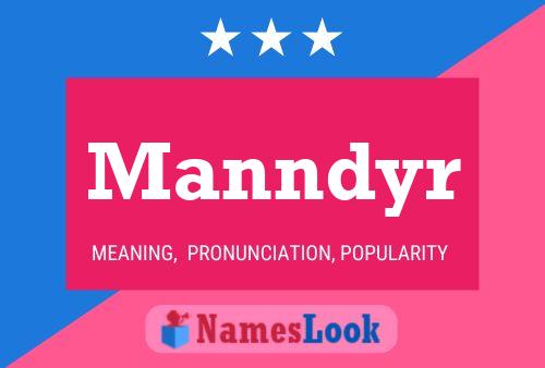 Manndyr Name Poster