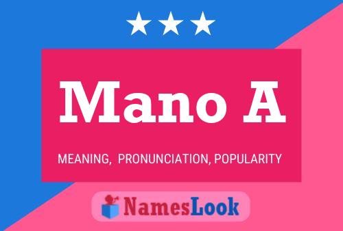 Mano A Name Poster