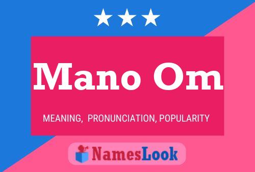 Mano Om Name Poster