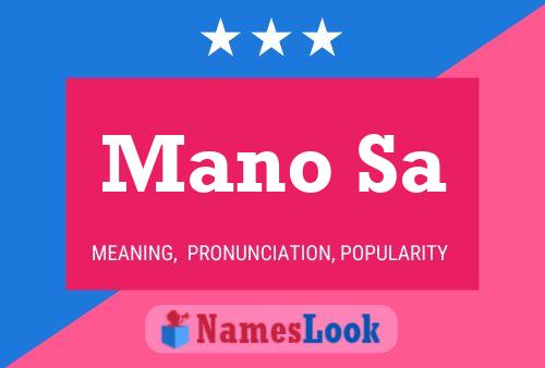 Mano Sa Name Poster