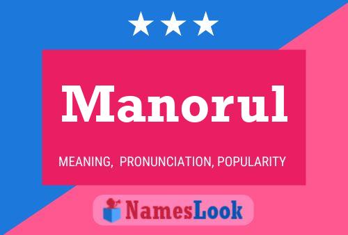 Manorul Name Poster