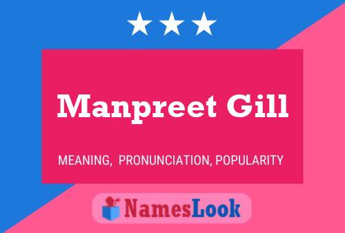 Manpreet Gill Name Poster