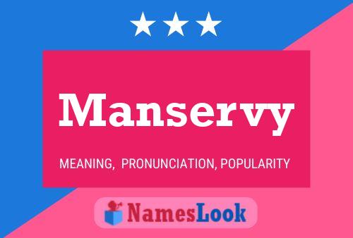 Manservy Name Poster