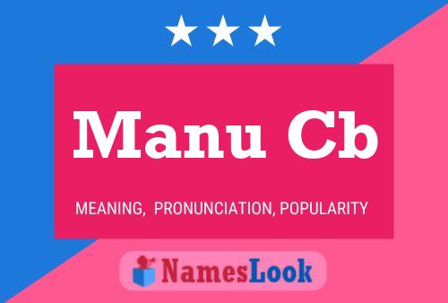 Manu Cb Name Poster