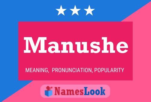 Manushe Name Poster