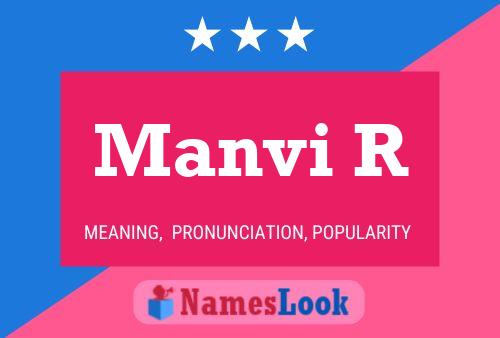 Manvi R Name Poster