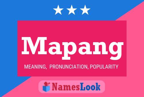 Mapang Name Poster