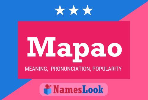 Mapao Name Poster