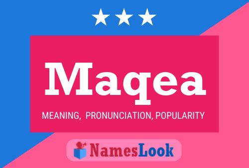 Maqea Name Poster