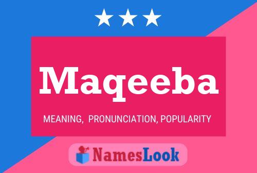 Maqeeba Name Poster