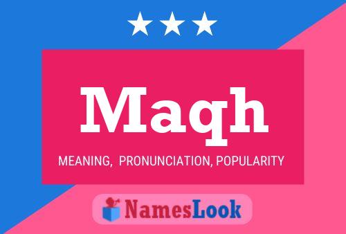 Maqh Name Poster